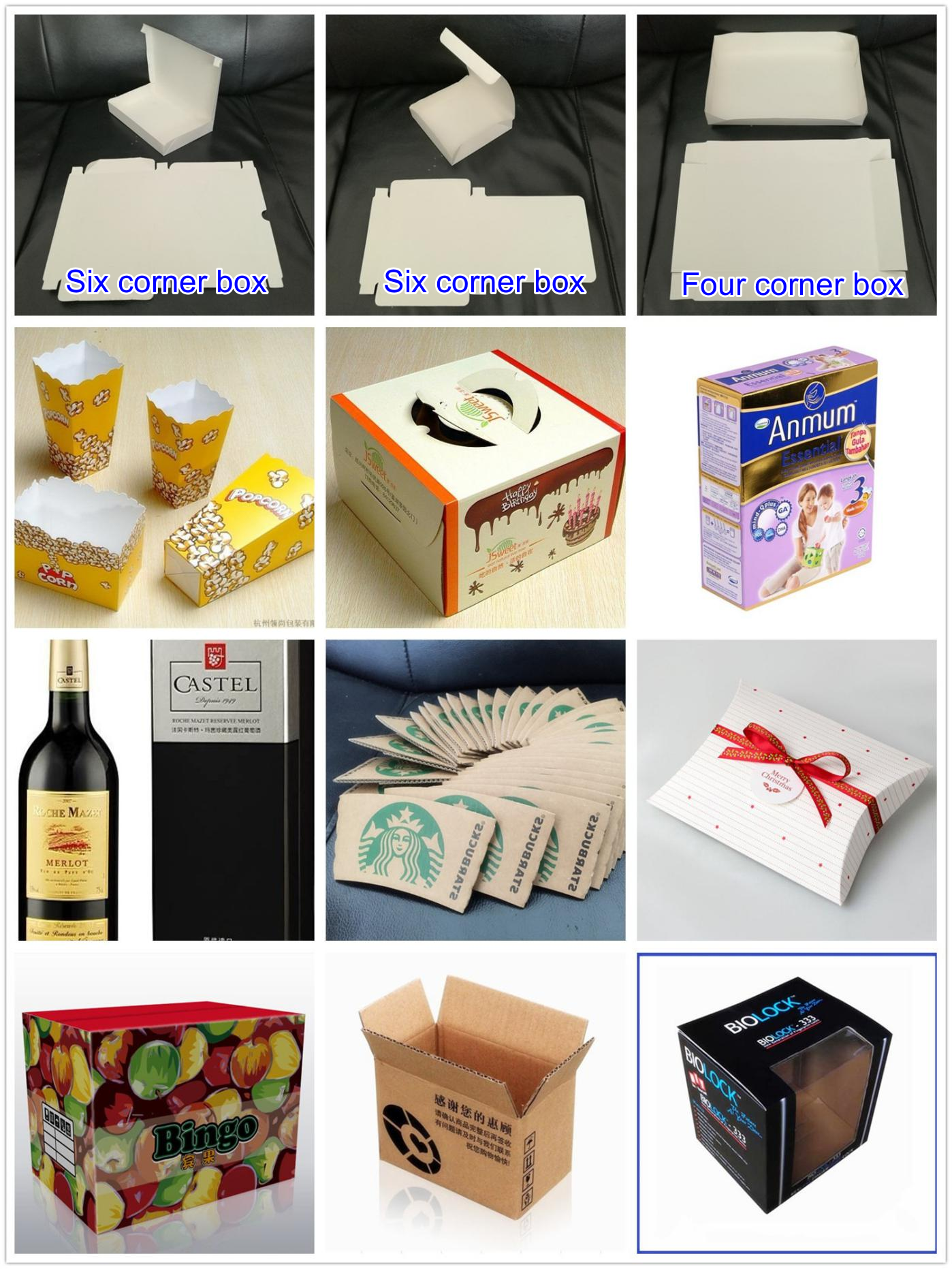 Автоматическая высокая скорость 4 и 6 угловая папка Gluer Machine