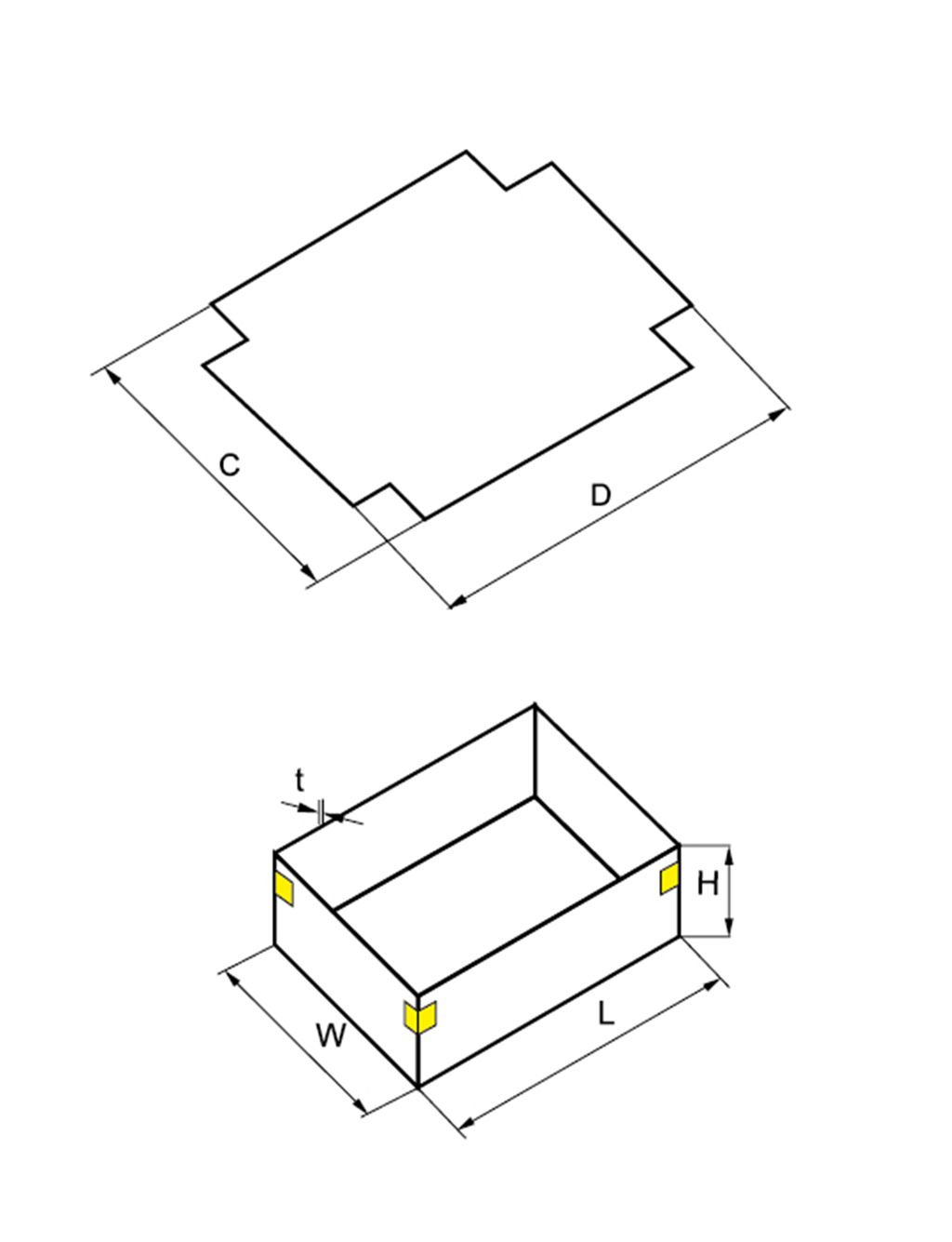 коробка конина вставка