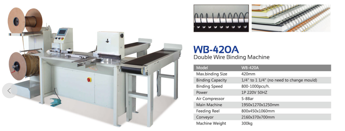 Спиральная переплетная машина